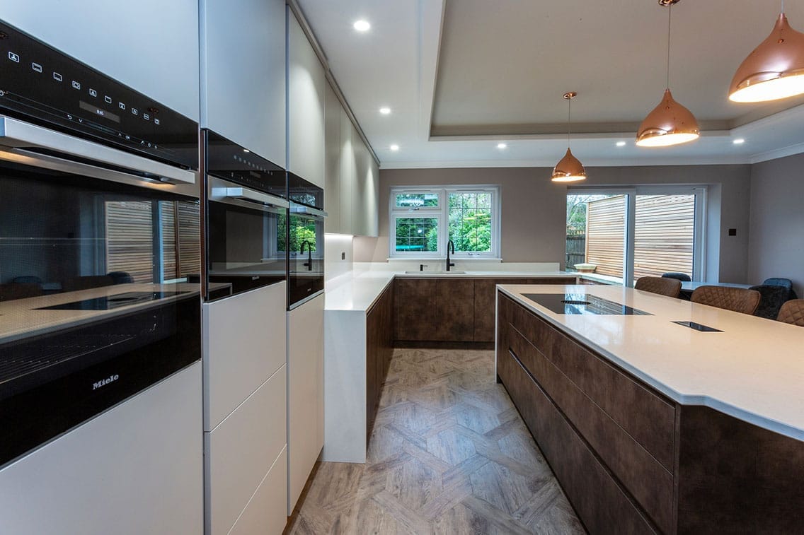 A modern kitchen installed in Kent.